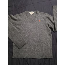 Vintage Genuine Abercrombie & Fitch Wool Blend Muscle V-Neck Sweater (Large) picture