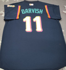 Yu Darvish #11 SD Padres City Connect Obsidian Pullover Sewn Stitched Jersey. picture