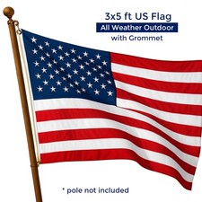 uMadeUs American Flags for Outside - Made in USA -  3x5 and 2.5x4 ft picture