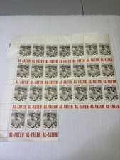 Vintage Al-Fateh Palestinian Resistance Label Sheet Partial Cinderella Stamps picture