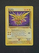 Zapdos Non-Holo Rare 30/62 - Fossil Set - Pokémon 1999 Vintage picture