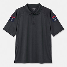 National Patrol Security Polo 2XL Black Polyester Knit Securitas Logos picture