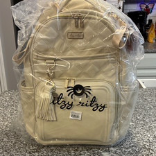 Itzy Ritzy Boss Plus Large Diaper Bag Backpack w/ Changing Pad milk & honey picture