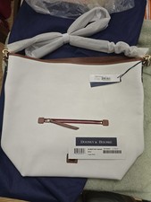 Dooney & Bourke Large Camden Hobo in White Pebbled Leather BNWT picture