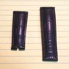 Genuine Rolex Brown Alligator Leather Two-Piece Strap 345709 NEVER USED picture