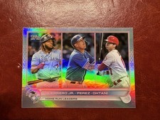 2022 Topps Series 1 Shohei Ohtani, Vladimir Guerrero Jr, Salvador Perez #48 Foil picture