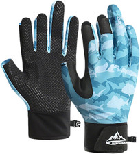 Fishing Gloves Men & Women, Anti-Slip & Breathable UPF Kayak Gloves, 3-Cut picture