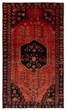Vintage Hand-Knotted Area Rug 4'1