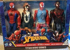 Marvel Spiderman Titan Hero Series 4-Pack Spider-Girl Scarlet Miles Morales 12