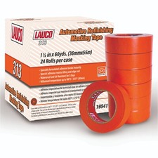 LAUCO Orange Automotive Refinishing Masking Tape 2 in x 60 yd (20 Rolls) picture