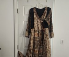 Pure Ajrakh Printed Lawn Long Dress picture