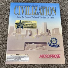 Sid Meiers Civilization Commodore Amiga - Micro Prose 1992 BOX AND MANUALS ONLY picture