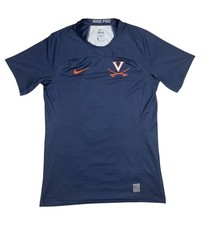 Nike Pro Hypercool Virginia Cavaliers Men’s Sz M Blue Team Issued Dri-Fit Shirt picture