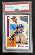 1984 Topps Don Mattingly Autograph Rookie PSA Authentic Auto “Hit Man” #8 picture