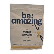 Be Amazing Vegan Protein Powder - Vanilla - 16.9oz EXP 4/28 picture