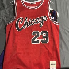 Jordan 1984-85 Chicago Bulls Rookie Jersey Sz 44 L picture