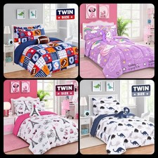 6PC Bedroom Kids Bed in a Bag Comforter + Sheet  Complete Bedding Set Twin Size picture