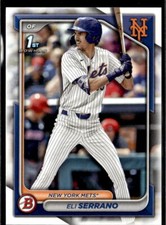 2024 Bowman Draft Paper Eli Serrano New York Mets #BD-163 5 Card Lot picture