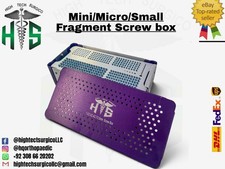 Combo of Orthòpedìc Screw Box 1.5/2.0/2.4/2.7/3.5 Titanium Set 309 Pcs + Drivers picture