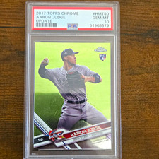 Topps 2017 Chrome Update Aaron Judge Yankees All-Star RC #HMT40 PSA 10 picture