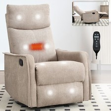 Massage Heat Swivel Rocker Recliner Chair Nursery Glider Manual Rocking Chair picture