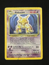 Alakazam 001/102 Base Set Holo Pokémon TCG - DMG picture
