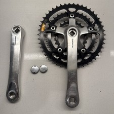 Vintage Shimano Deore XT FC-M730 170mm Crankset  Awesome Chainrings 24 / 36 / 46 picture