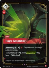 Rage Amplifier 018/166 Rare Vendetta Riftbound Foil Near Mint picture
