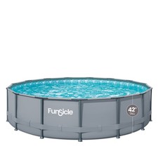 Funsicle Oasis 15ft Round Above Ground Metal Frame Swimming Pool with picture