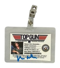 Val Kilmer autographed signed Aviator ID Badge Top Gun JSA Tom Kazansky picture