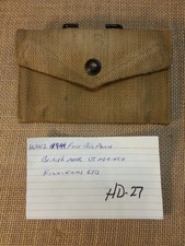WW2 1944  British Made US Military First Aid Pouch Finnegans MFG picture