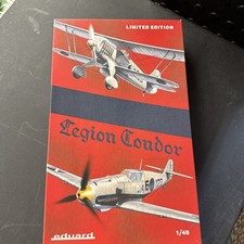 Rare Eduard 1/48 Condor Legion, Dual Combo Bf 109 E1 or E3 and HE51 picture