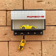 Porsche Dealership Wall Key Hook Rack Exclusive Handmade Homage Unofficial Item picture
