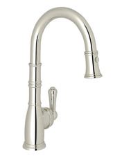 Perrin Rowe Georgian Era U.4743PN-2 PullOut Prep Kitchen Faucet Polished Nickel picture
