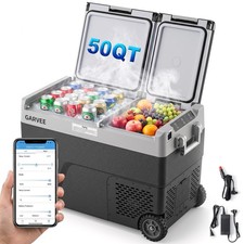 Dual Zone 12V Car Refrigerator Freezer 77QT (73L)/50.8L（54QT)/40QT(38L)-4℉~68℉ picture