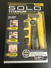 Microtouch Solo Titanium Full Body Groomer, 1x Cutting Head, 3x Trim Combs [NEW] picture
