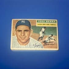 Topps 1956 Yogi Berra Gray Back #110 New York Yankees, VG-EX, AI Grade 4/5 picture