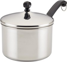 Farberware Classic Stainless Steel Sauce Pan/Saucepan with Lid, 3 Quart, Silver picture