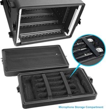 Rack Case 6U Space SHALLOW 15 Inch Deep, PA DJ Light Weight 19