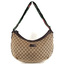 GUCCI Shoulder Bag Sherry Line GG Canvas 189752 Brown Authentic picture