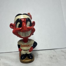 Vintage Cleveland Indians Baseball Bobblehead Nodder Figure w/ Box picture