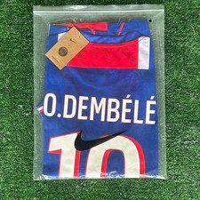 Nike Paris Saint-Germain O. Dembélé #10 Men's Soccer Jersey Blue/Red/White sizeM picture