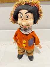 vintage disney knickerbocker ferdinand the bull, man with funny hat, rare picture