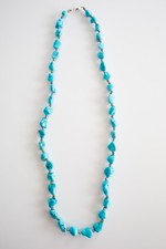 Vintage Genuine Turquoise Nugget Necklace 38