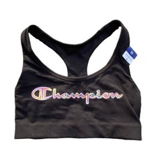 Champion The Authentic Women's XS Black Sports Bra Moisture-Wicking Stretch NWT picture