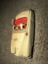 VINTAGE 1950S SCHUCO RADIO 4012 WIND UP TIN TOY CAR 6