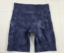 Lululemon Fast and Free High-Rise Short Blue Camo Size 6 picture