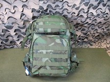 Vism Tactical Backpack Woodland Camo MOLLE Modular Military Style Bag New picture