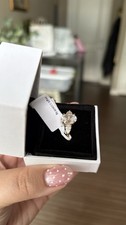 3CT Oval Lab Grown Diamond Engagement Ring With 2, 1 CT Pear Cut Stones picture