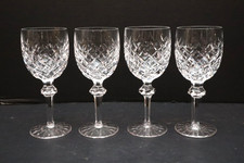 Waterford Crystal Powerscourt Set of 6 Water Goblets Glasses Stemware 7 5/8